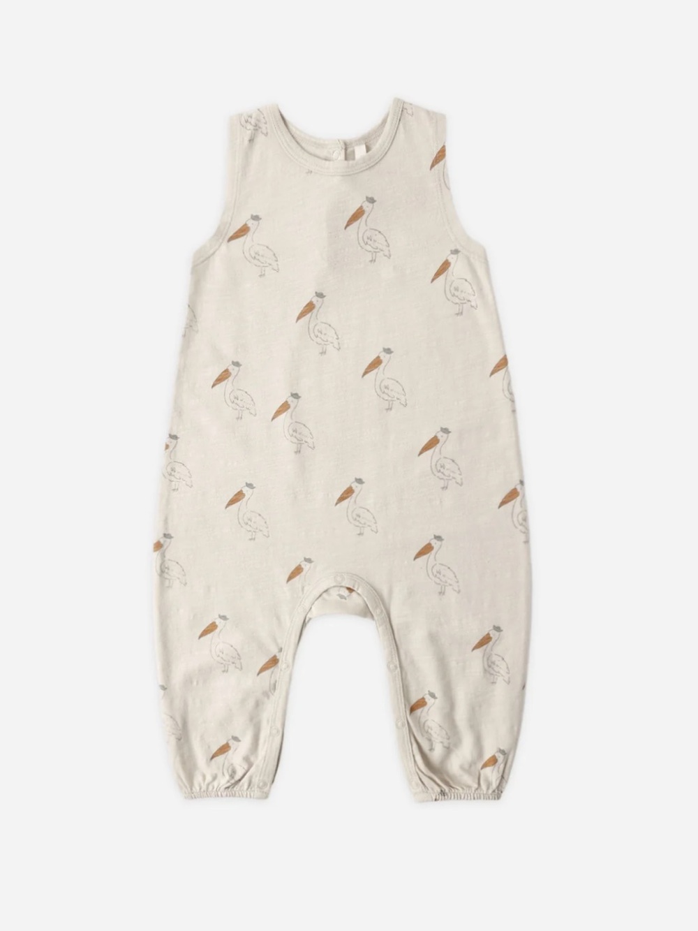 Rylee + Cru Mills Jumpsuit in Pelican 6-12mos